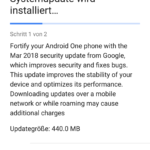 Xiaomi Mi A1 März 2018 Security Oreo Update